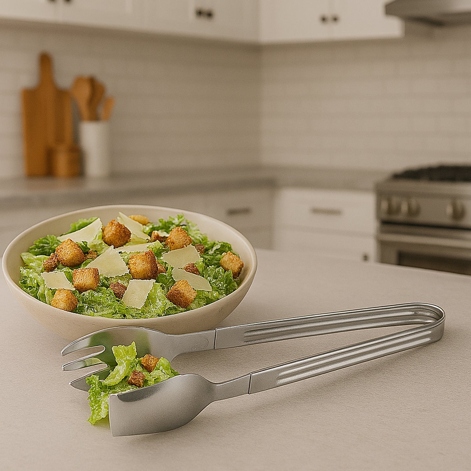 Stainless Steel Multipurpose Serving Tong – 2-in-1 Pasta & Salad Tong (1 Pc) Stainless Steel Multipurpose Serving Tong – 2-in-1 Pasta & Salad Tong (1 Pc)